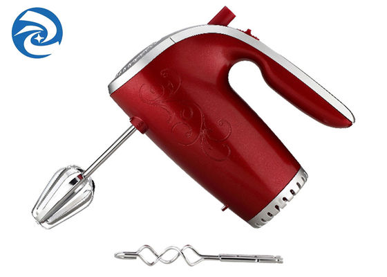 Kırmızı 201-250W Mini Elektrikli Yumurta Çırpıcı Ev Tipi El 5 Hız