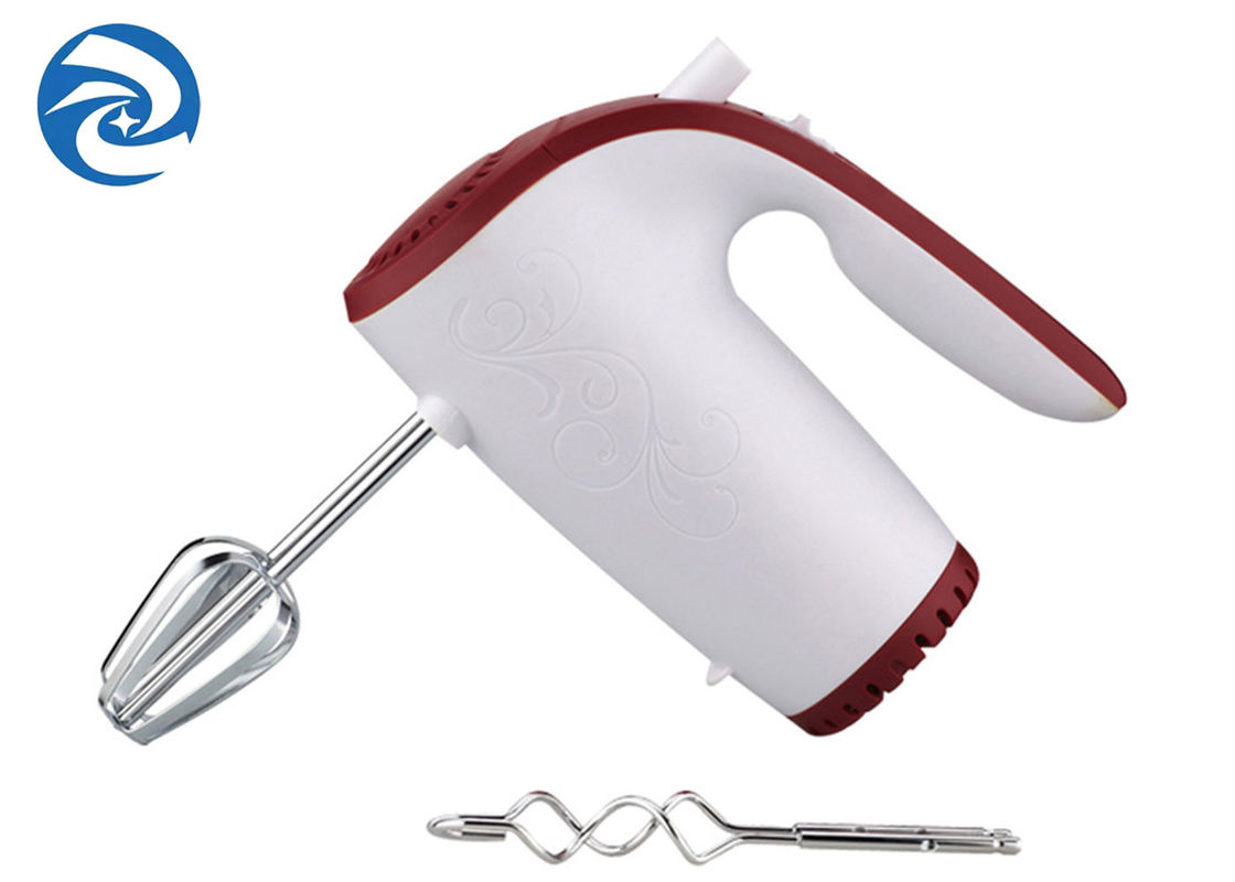 Kırmızı 201-250W Mini Elektrikli Yumurta Çırpıcı Ev Tipi El 5 Hız