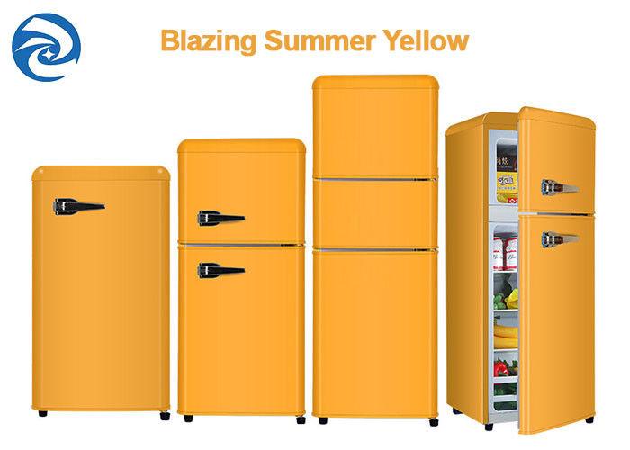 75L 90L 118L Retro Beyaz Donduruculu Mini Buzdolabı 2.6 Cu Ft