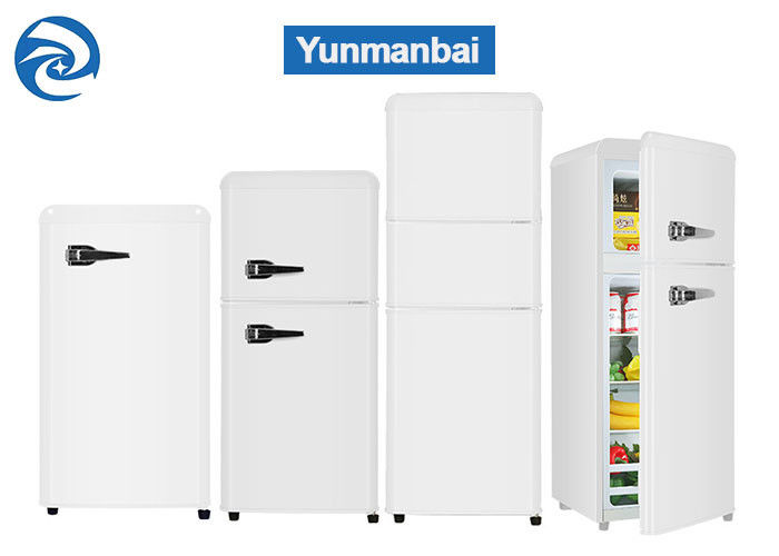 75L 90L 118L Retro Beyaz Donduruculu Mini Buzdolabı 2.6 Cu Ft