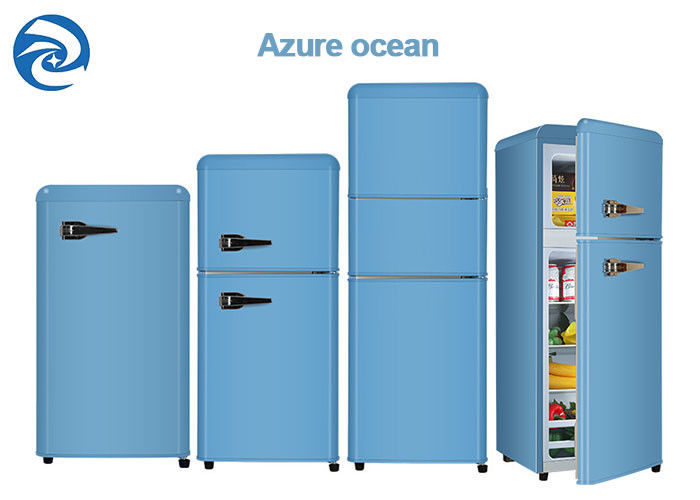 75L 90L 118L Retro Beyaz Donduruculu Mini Buzdolabı 2.6 Cu Ft