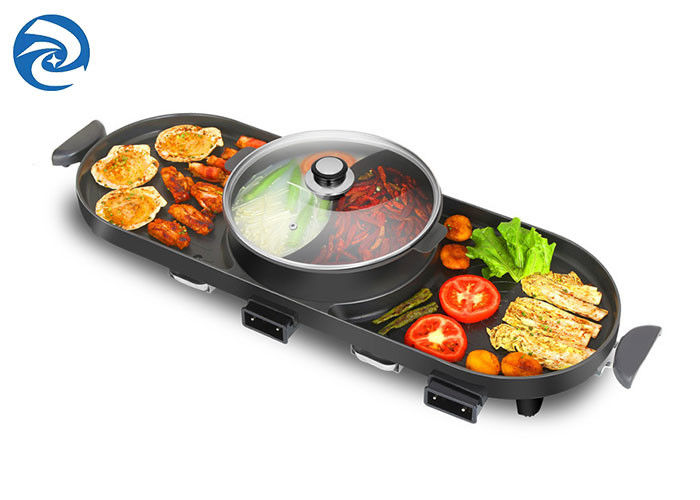 2200W Elektrikli Izgaralar Kalburlar Tavalar dumansız, 220V Elektrikli Barbekü Kapalı Güveç