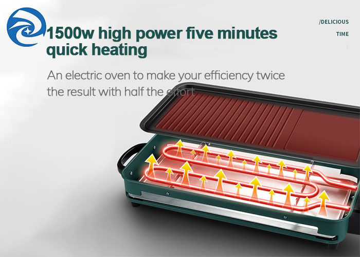 Dumansız Elektrikli Izgaralar Kalburlar Tavalar 1500W 3-10 Kişi